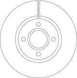 Disc frana fata TRW DF6509