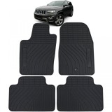 Set Premium de Covorase din Cauciuc Negru pentru Jeep Grand Cherokee WK2 10-21 Performance AutoTuning
