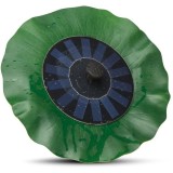 F&acirc;nt&acirc;nă Arteziană Solară Frunză Lotus, 6 Duze, 7V/1.4W, 180L/H, Decor Gradina, Iaz, Piscina, Verde/Negru