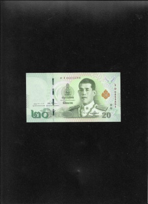 Thailanda 20 bath 2018 seria0888861 unc foto