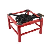 Arzator,Pirostrie Profesionala cu 4 inele 480x480x350 mm
