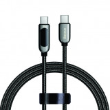 Cumpara ieftin Cablu de incarcare rapid Baseus USB Type-C - USB Type-C, Display LED, 100W, 20V 5A, Negru, 2 m