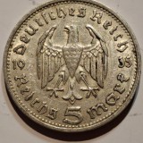 Germania Nazista 5 reichsmark 1936 G argint