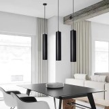 Cumpara ieftin Pendulă LED Minimalist Black, 7W, lumina neutra, diametru 6cm, lungime 40cm