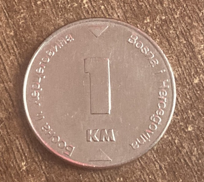 C50 - Moneda foarte veche - Bosnia si Hertegovina - 1 KM - marca convertibile - 2009