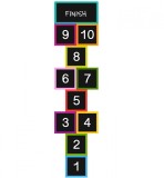 Sticker 3D pentru Podea - Sotron Colorat - Fundal Negru