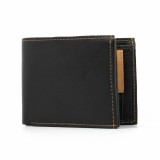 Cumpara ieftin Portofel barbati Manuel PT992, piele naturala, Negru/Maro