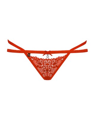 Chilotei tanga din dantela elastica si barete subtiri marime- S/M foto