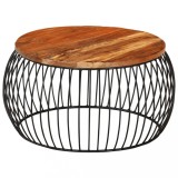 Gossi masuta de cafea, &Oslash;68 cm, lemn masiv reciclat