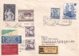 FILATELIE TEMATICA - PLIC AUSTRIA RELIGIE CRACIUN AIR MAIL