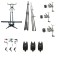 Set Pescuit, 3 Lansete 3, 90m, 2 Segm, 3 Mulinete 8000, Rod Pod ( duo pod )