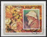 C2144- Albania 1991 - Renoir bloc stampilat