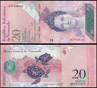 Venezuela 2011 - 20 bolivares, necirculata foto