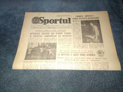 ZIARUL SPORTUL 31 IANUARIE 1984 foto