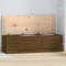 Cutie de depozitare, maro miere, 109x36,5x33 cm lemn masiv pin