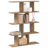 VidaXL Raft cubic de perete cu 12 compartimente stejar artizanal lemn
