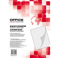 Hartie Flipchart OFFICE Products de Matematica, Dimensiune 58.5x81 cm, 20 Coli/Set, Rezerva Foi Flipchart, Instrumente de Prezentare foto
