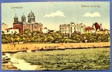 Constanta - Vedere de pe dig - Catedrala 1925 - printata, circulata, timbre, Necirculata, Fotografie