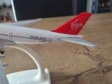 Macheta metalica de avion Virgin Atlantic (marime medium) | Decoratie | Perfect pentru cadou