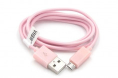 Usb datenkabel micro-usb 1,0 meter rosa, foto