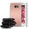 Husa Samsung Galaxy S7 Edge, tip oglinda Rose-Gold
