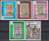 Paraguay 1991-J.O.Barcelona cu Germania Unita, Supratipar, Serie+Bloc,4 poze,MNH, Nestampilat