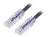 Patch Cord TX6 PLUS U/UTP Negru 5m LSZH 24AWG
