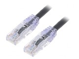 Patch Cord TX6 PLUS U/UTP Negru 5m LSZH 24AWG