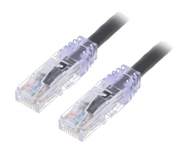 Patch Cord TX6 PLUS U/UTP Negru 5m LSZH 24AWG foto