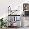 VidaXL Raft pentru cărți Stejar negru 80 x 30 x 146 cm Lemn compozit