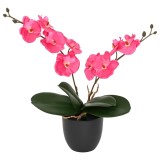 vidaXL Plantă cu Orhidee Artificială Roșu 36 x 10 x 30 cm 42042077