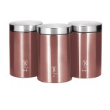 Set de 3 recipiente, I-Rose Collection, Roz, BH/6270