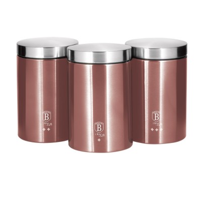 Set de 3 recipiente, I-Rose Collection, Roz, BH/6270 foto