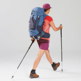 Pantalon scurt Trekking la munte TREK500 Mov Damă, Forclaz