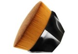 Pensulă kabuki pentru fond de ten, peri sintetici, neagră, 6 cm, Oem