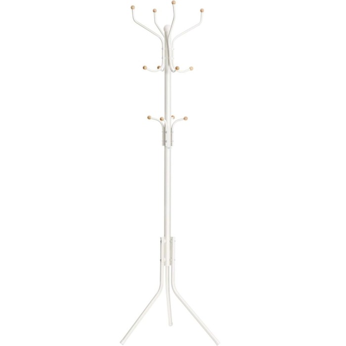 SONGMICS Cuier pentru haine cu 12 carlige pe 3 nivele, metalic, inaltime 182 cm, alb crem Household NewTrend