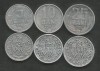 MOLDOVA SET / LOT ( 3 buc ) 5 BANI + 10 BANI + 25 BANI 2004 , VF, Europa, Aluminiu