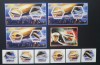 R.DU TCHAD-ZEPPELIN-SET 6 V.+4 S/Sh.NEOBLITERATE-DANTELATE-MNH** - EP 038, Africa, Transporturi