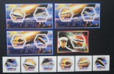 R.DU TCHAD-ZEPPELIN-SET 6 V.+4 S/Sh.NEOBLITERATE-DANTELATE-MNH** - EP 038, Africa, Transporturi
