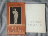 2 caiete-program Teatrul Armatei (Scandaloasa legătură dintre D-l Kettle și D-na Moon - 1961-1962, F&acirc;nt&acirc;na Blanduziei - regie Ion Șahighian)