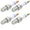 Set 4 bujii scanteie Bosch pentru Audi A4 B6 B7, A5, A6 C6, A8 D2 D3, Bmw Seria 1, VW Phaeton, Touareg