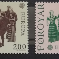 BC489, Insulele Feroe 1981, serie traditii, dansuri, costume, europa cept
