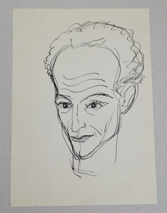 Mihu Vulcanescu portret de barbat penita