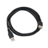 Cumpara ieftin Cablu prelungitor USB, 2.0, 2m, negru, Oem