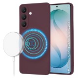 Husa silicon Samsung Galaxy S26 Plus Asteroid GSM SoftFlex MagSafe, bordo