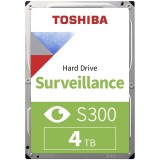 HDD TOSHIBA 4TB, S300, 5.400 rpm, buffer 128 MB, pt supraveghere, &quot;HDWT840UZSVA&quot;
