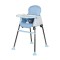Scaun de Masa Pliabil 3in1, Cyrax, Reglabil, Multifunctional, 3 Pozitii, Masuta si Husa Detasabile, Roti, Centura de Siguranta, Ajustare Inaltime, Alb