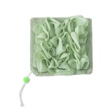Prosop de Baie, 2in1, cu Burete din Plasa, 17 x 17 cm, Verde