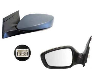 Oglinda usa exterioara Hyundai I30 (Gd), 03.2012-2016, partea Stanga, reglare electrica; grunduit; incalzit; sticla convexa; geam cromat, SRL foto