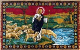 IIsus, Bunul Pastor - carpeta persana originala religioasa 180 x 118 cm, produsa din lana autentica
